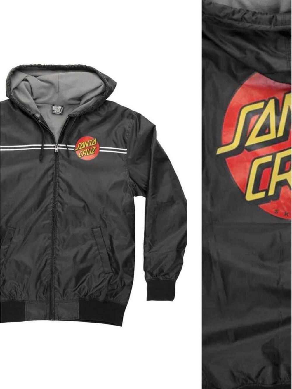 Santa Cruz Skateboards Classic Dot Windbreaker Jacket M